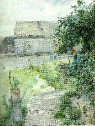 Carl Larsson katt pa tradgardsgangen France oil painting artist